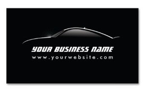 Car Outline Auto Repair business card 